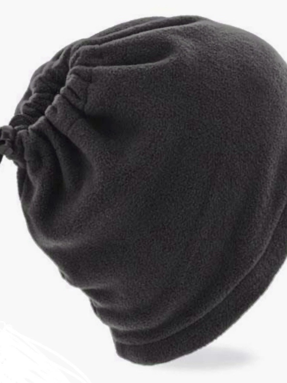 Wild Wear Black Fleece Beanie Neck Warmer
Drawstring Hat One Size
